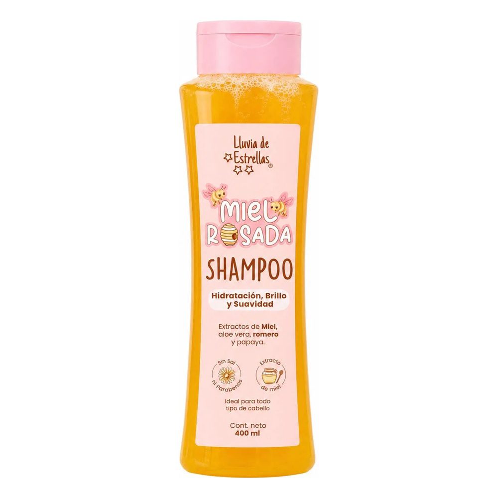 LLUVIA DE ESTRELLAS SHAMPOO MIEL ROSADA X 400ML
