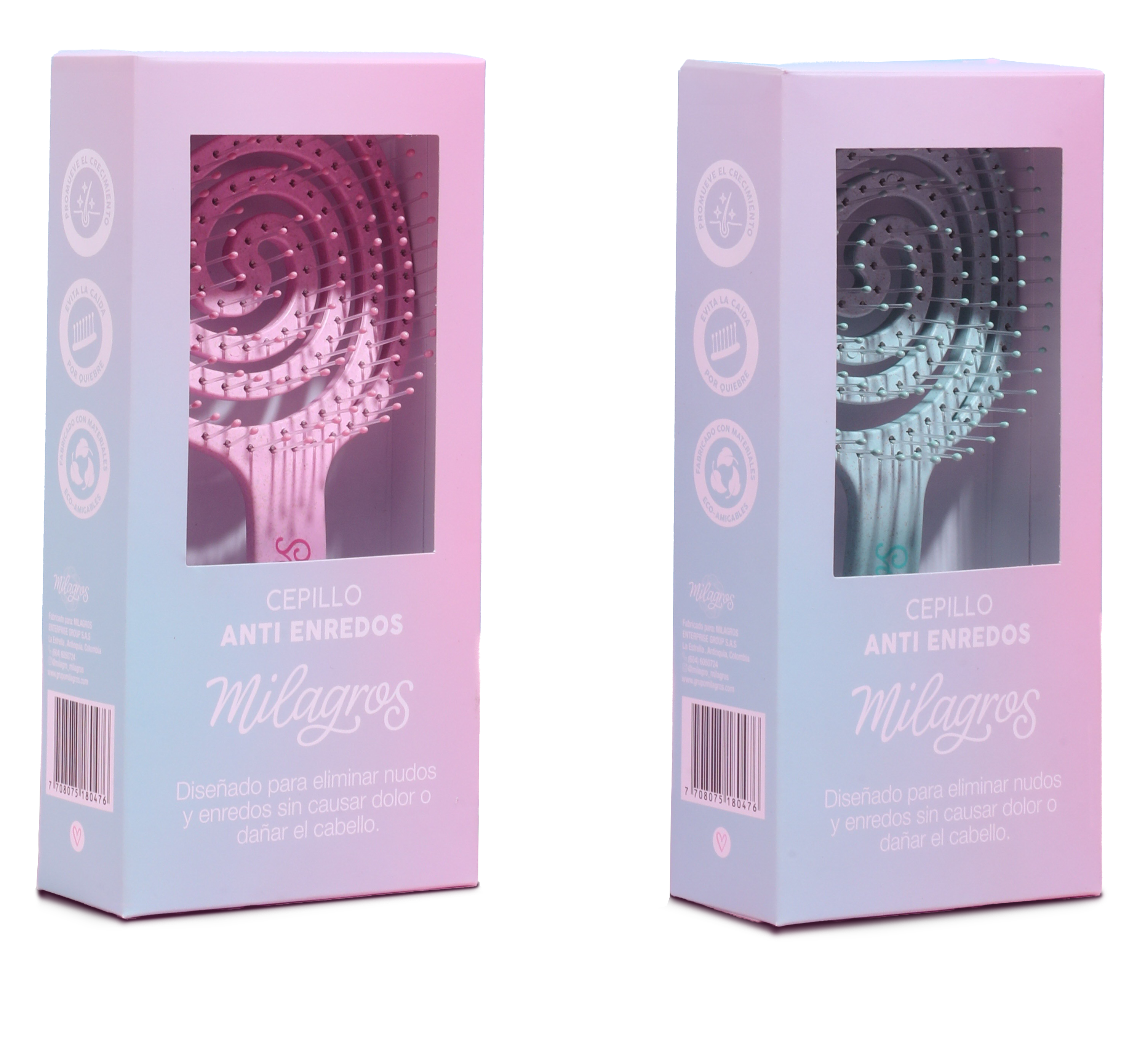 MILAGROS CEPILLO ANTI-ENREDOS ROSA
