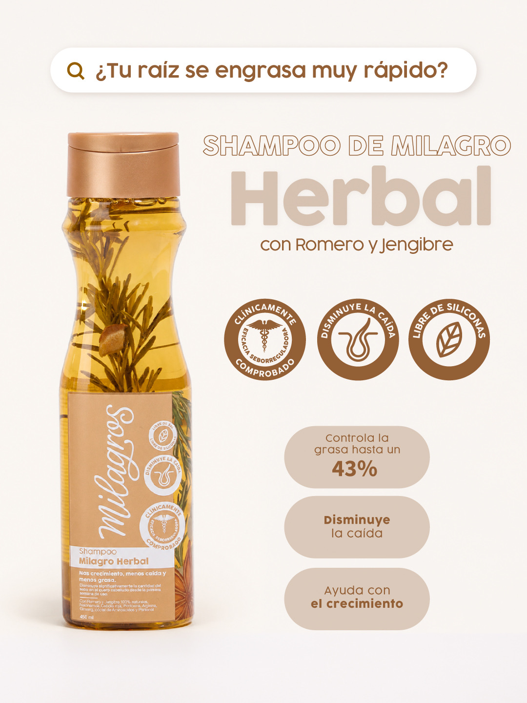 MILAGROS SHAMPO HERBAL