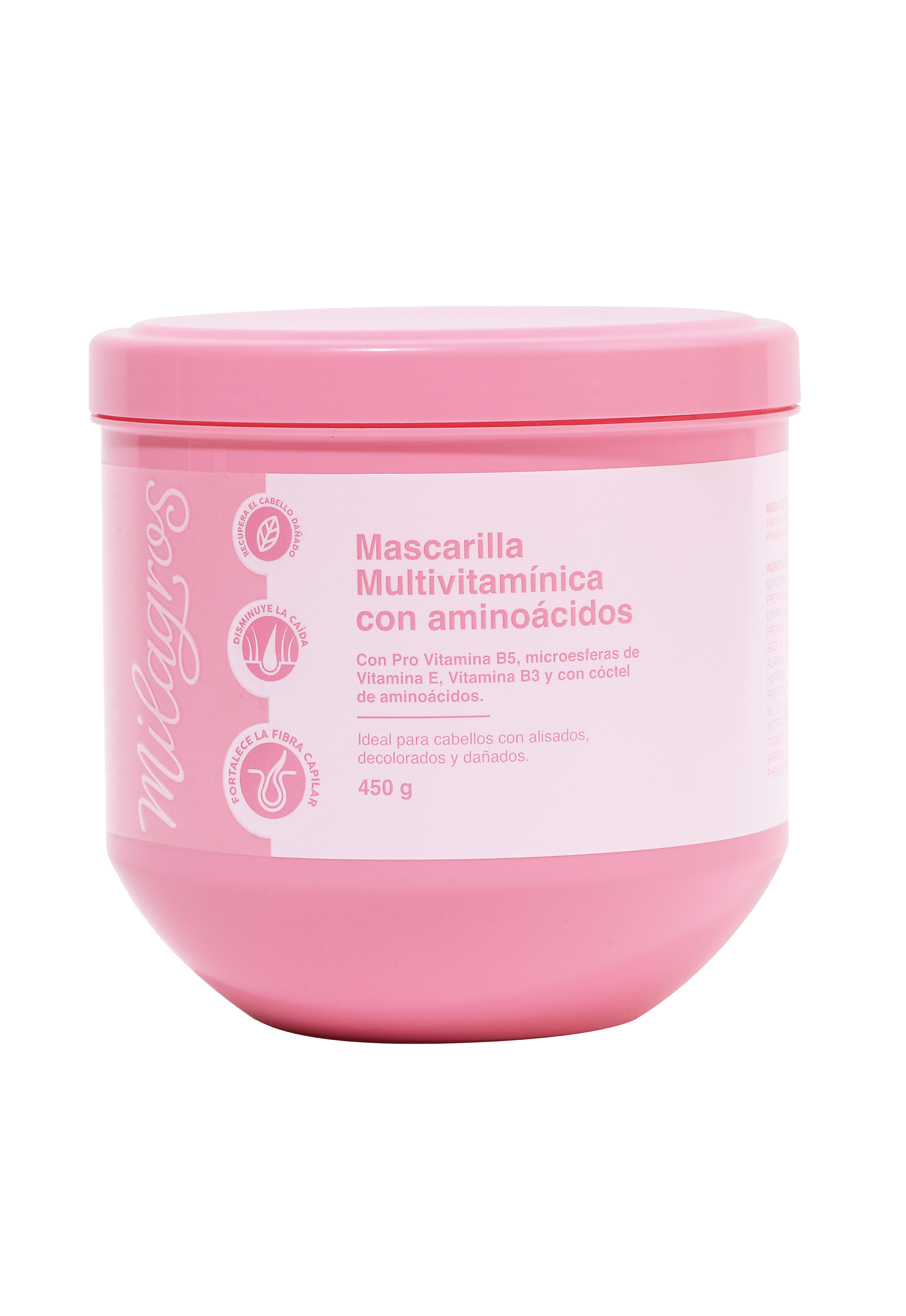 MILAGROS MASCARILLA MULTIVITAMINICA AMINOACIDOS