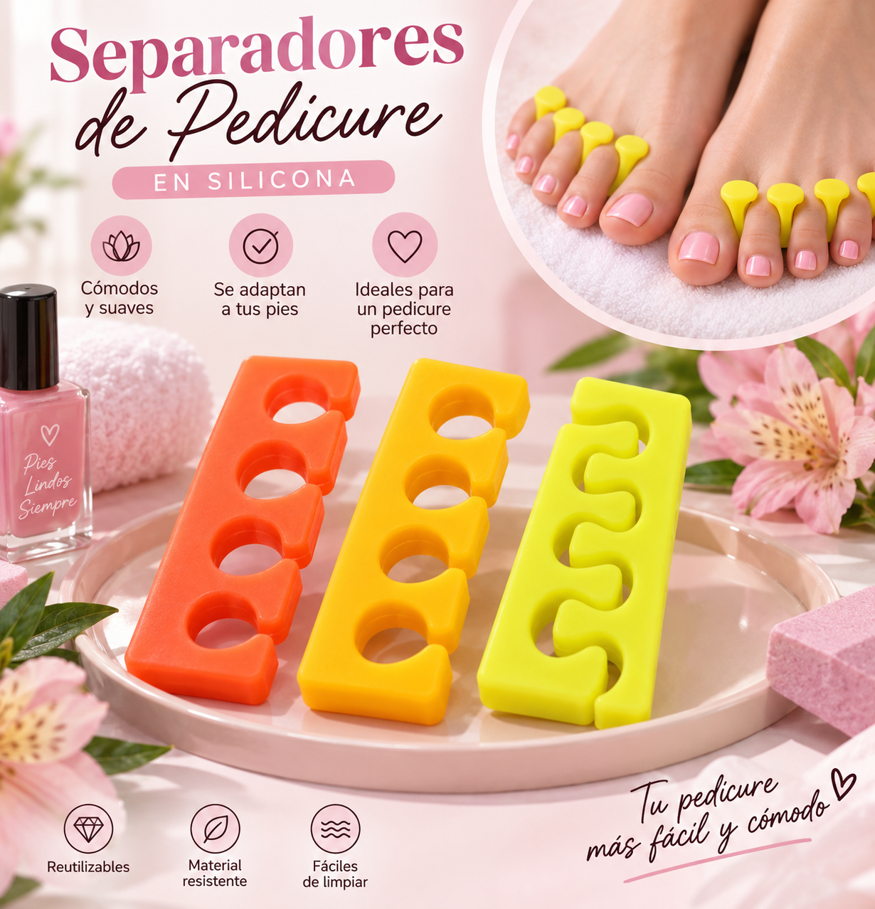 SEPARADOR SILICONADO PEDICURE