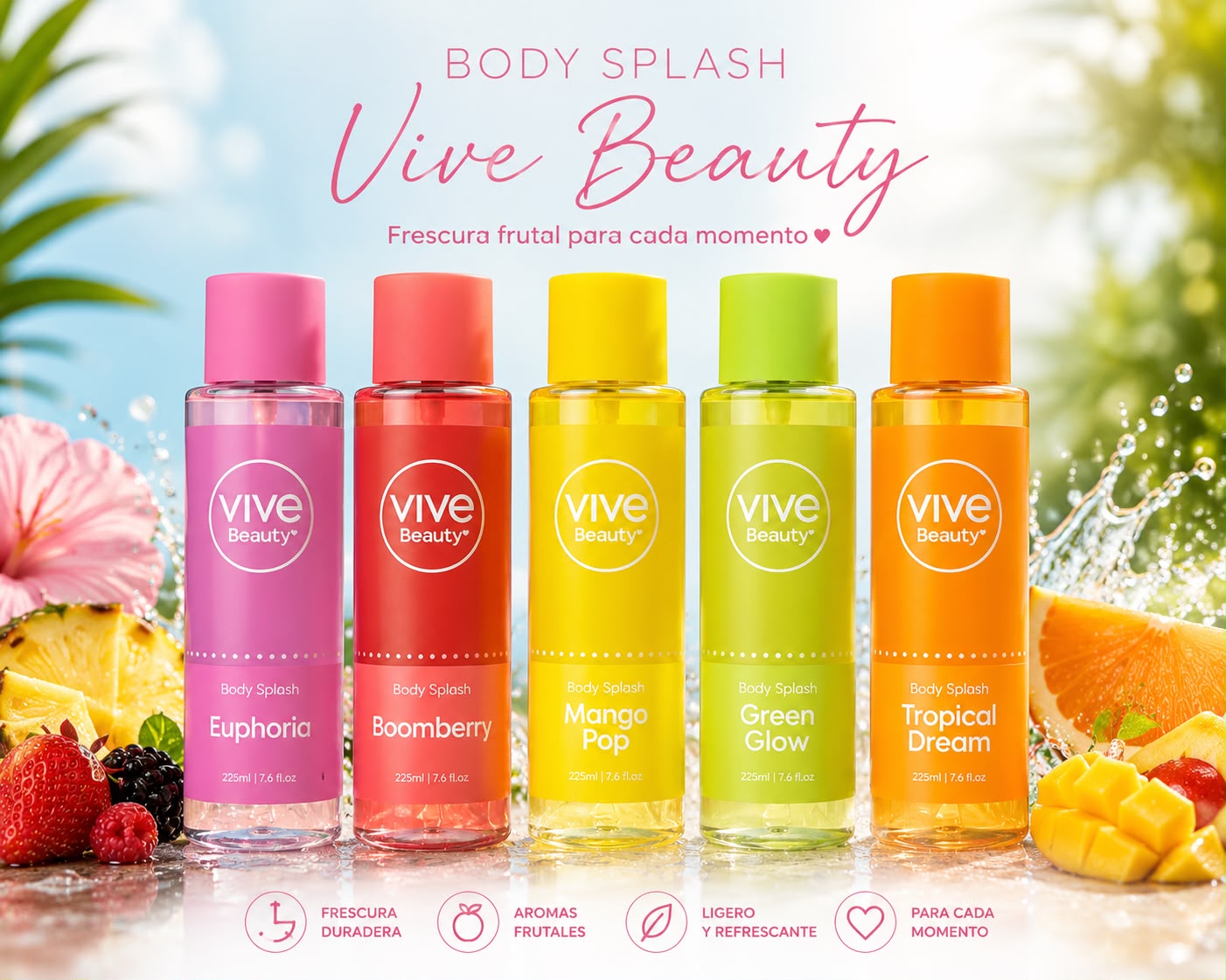 VIVE BEAUTY SPLASH MANGO POP 255ML