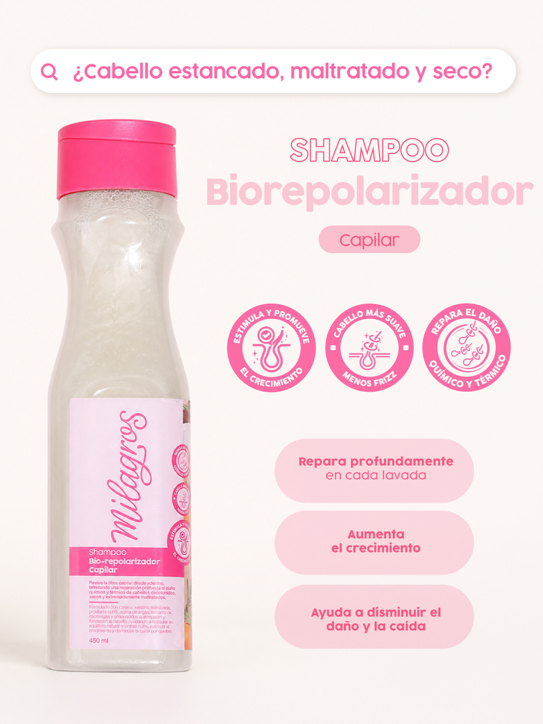 MILAGROS SHAMPO BIOREPOLARIZADOR