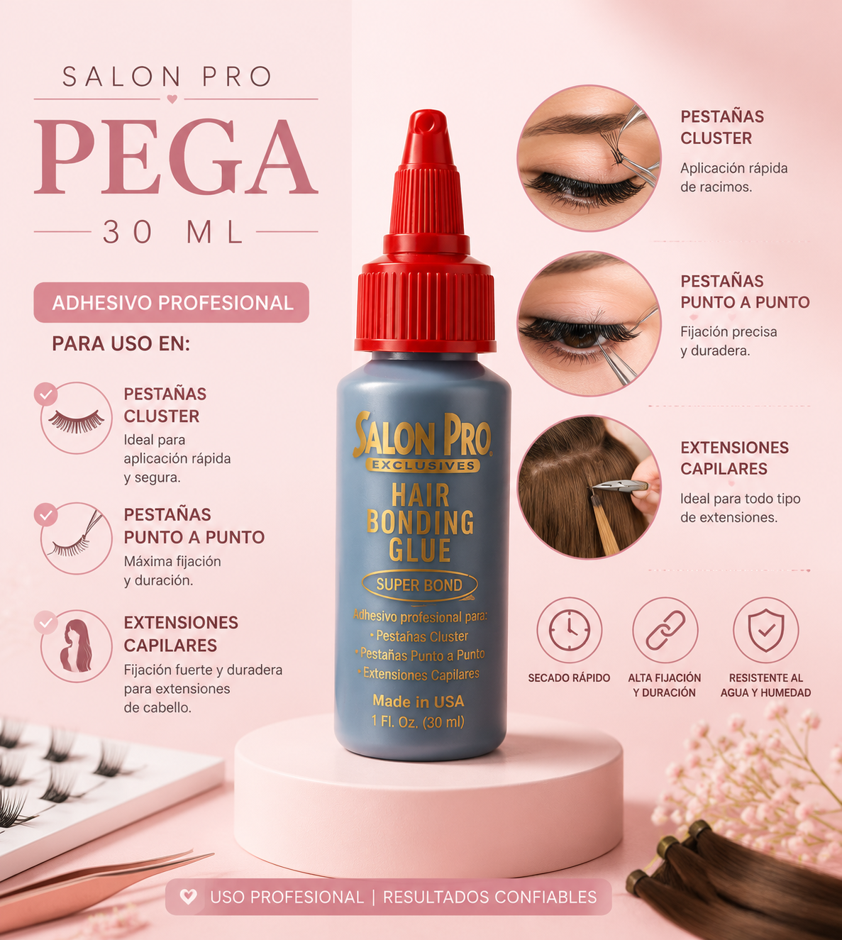 SALON PRO PEGA PARA PESTAÑAS 30ML