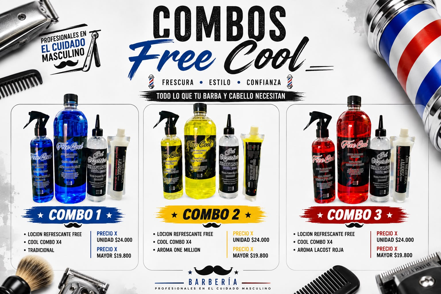 FREECOOL Y MENTOLADO PROMOCION  X4