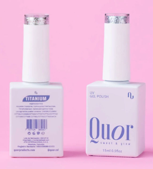 QUOR ESMALTE SATURADO PLATEADO TITANIUM