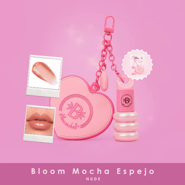 BLOOMSHELL BRILLO HIDRATANTE MOCHA CON ESPEJO