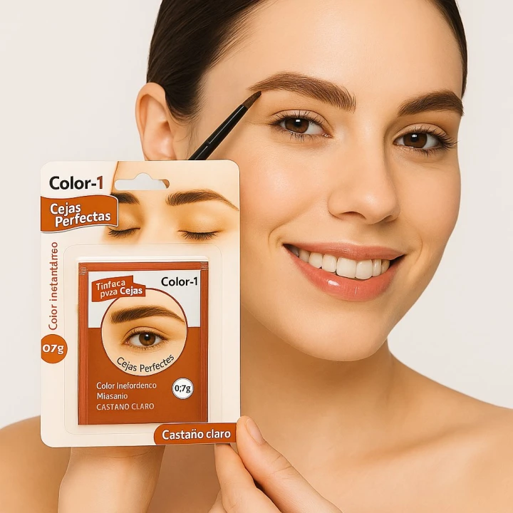 COLOR 1 PARA CEJAS CASTAÑO CLARO SOBRE 0.7GR