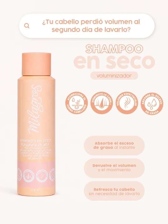 MILAGROS  SHAMPO SECO VOLUMINIZANTE