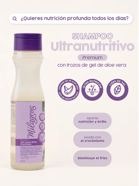 MILAGROS SHAMPO ULTRANUTRITIVO PREMIUMM