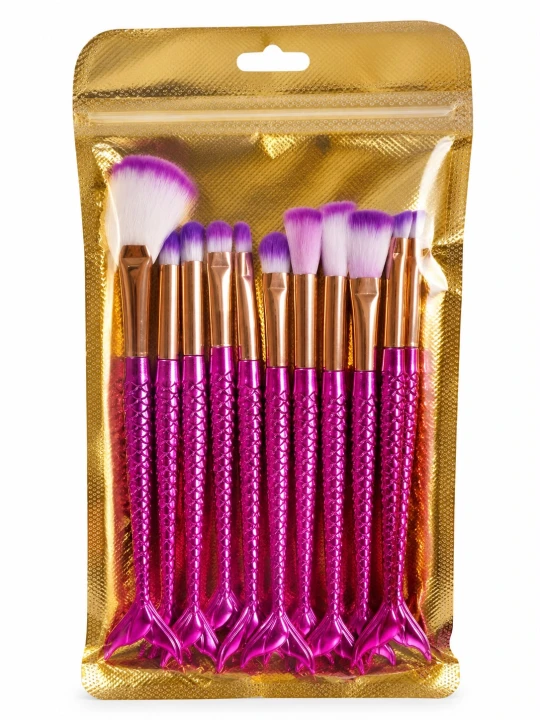 SET DE BROCHAS COLA SIRENA X10