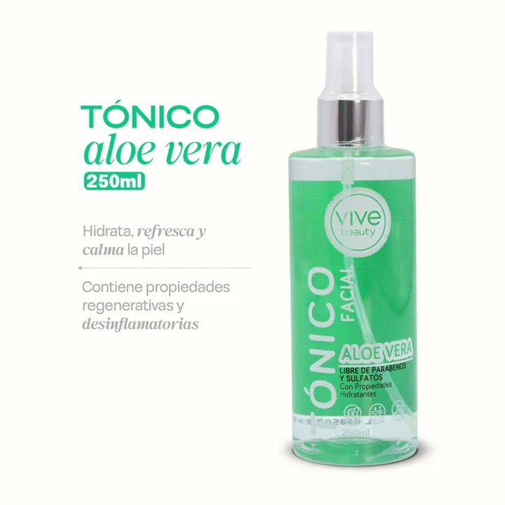 VIVE BEAUTY TONICO FACIAL ALOE VERA  X 110ML