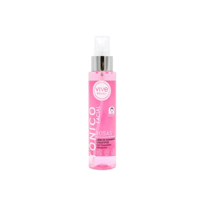 VIVE BEAUTY TONICO FACIAL DE ROSAS X 110 ML