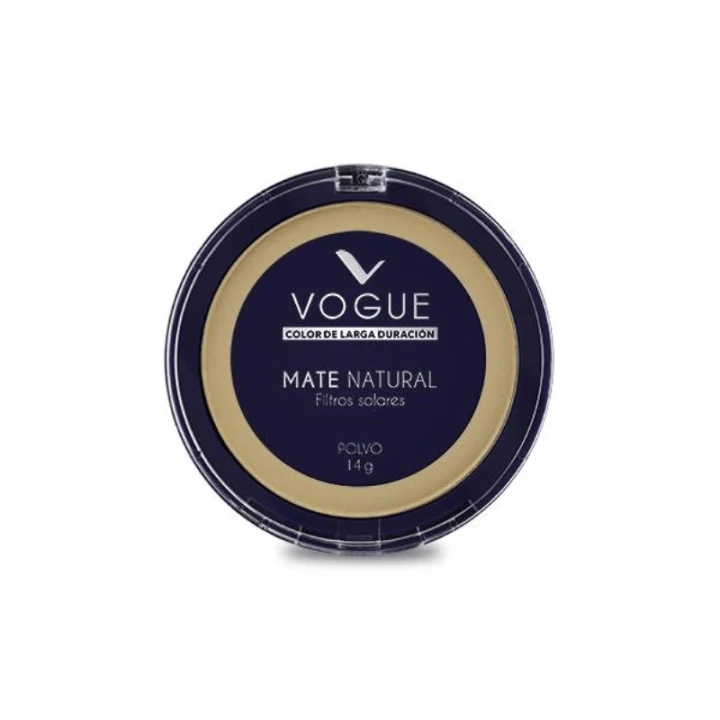 VOGUE POLVO  COMPACTO MATE NATURAL CANELA