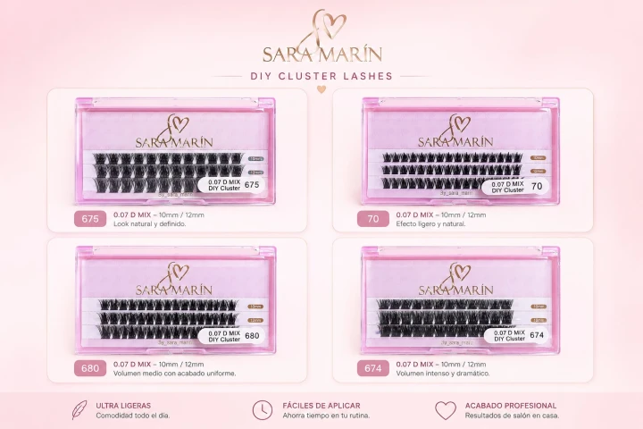 SARA MARIN PESTAÑAS CLOUSTER 70 -680 -675 -674