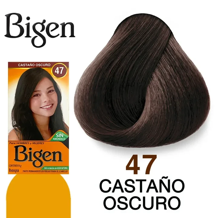 BIGEN TINTE EN POLVO 47 CASTANO OSCURO 6GR