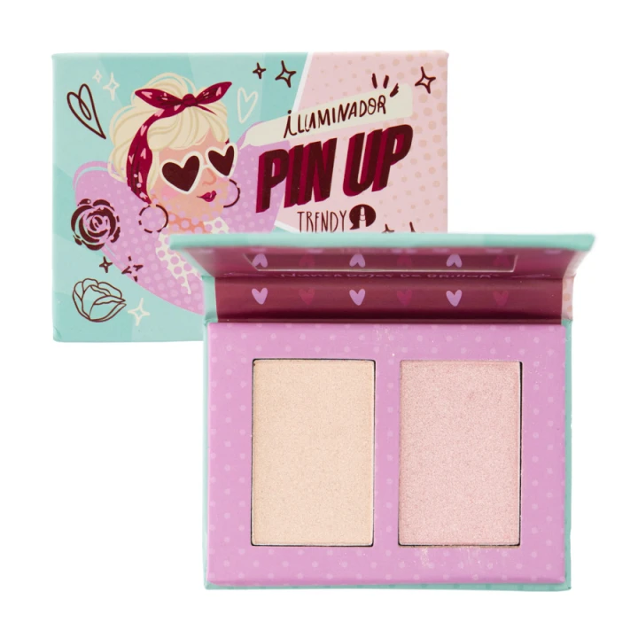 TRENDY PALETA 2 ILUMINADORES PIN UP