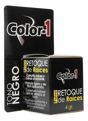 COLOR 1 POLVO RETOQUE DE RAIZ NEGRO 4 GR