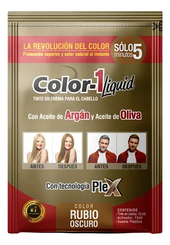 COLOR 1 TINTE EN CREMA RUBIO OSCURO SOBRE 30 ML