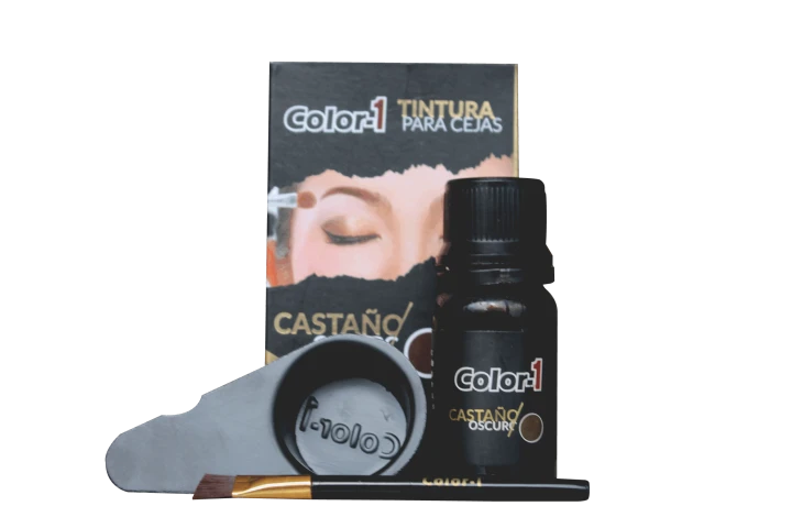 COLOR 1 TINTE PARA CEJAS CASTAÑO OSCURO 3GR FCO
