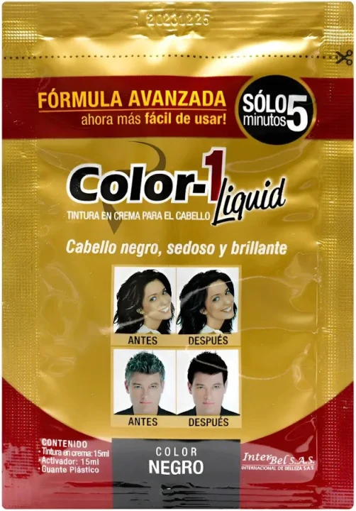 COLOR 1 TINTE EN CREMA NEGRO SOBRE 30 ML