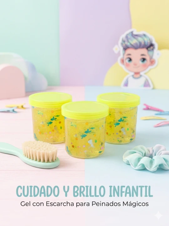 GEL PEINADOS ESCARCHADO NIÑOS