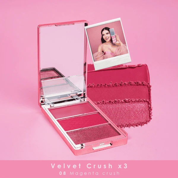 BLOOMSHELL VELVET RUBOR X3 CRUSH 08
