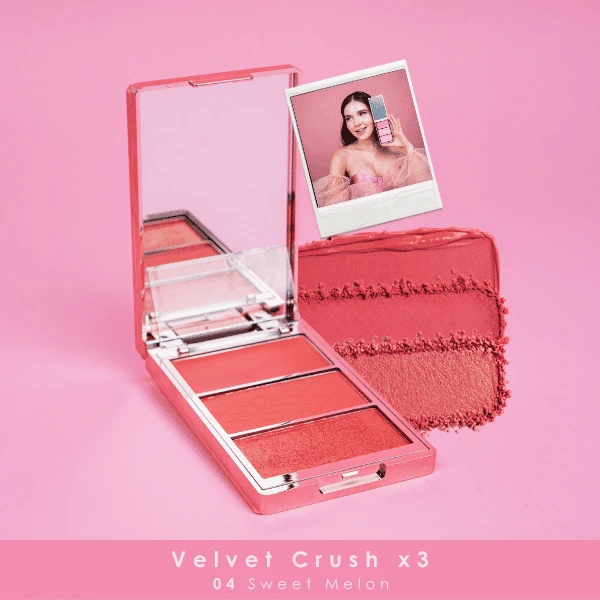 BLOOMSHELL VELVET RUBOR X3 SWEET MELON