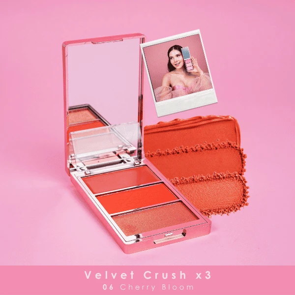 BLOOMSHELL VELVET RUBOR X3 CHERRY 06