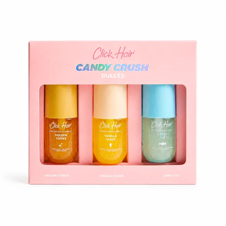CLICK HAIR KIT X 3 PERFUMES DULCES CANDY CRUSH