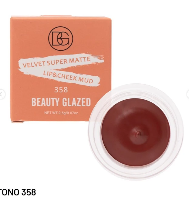 BEAUTY GLAZED RUBOY Y LABIAL EN  CREMA
